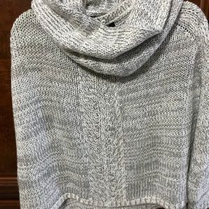 White House Black Market cape w/ infinity scarf